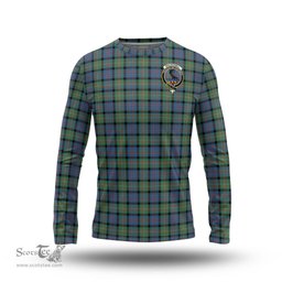 ScotsTee Shop Scottish MacDonell of Glengarry Ancient Clan Crest Tartan Long Sleeve T Shirt