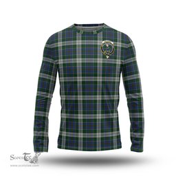 ScotsTee Shop Scottish MacInnes Dress Clan Crest Tartan Long Sleeve T Shirt