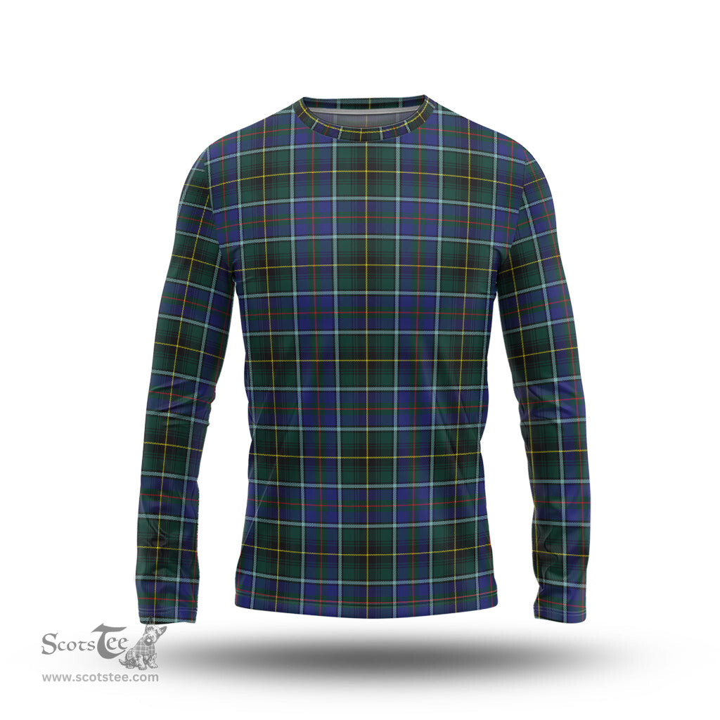 ScotsTee Shop Scottish MacInnes Modern Clan Tartan Long Sleeve T Shirt