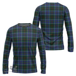 ScotsTee Shop Scottish MacInnes Modern Clan Tartan Long Sleeve T Shirt
