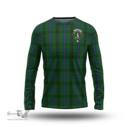 ScotsTee Shop Scottish MacKendrick Clan Crest Tartan Long Sleeve T Shirt