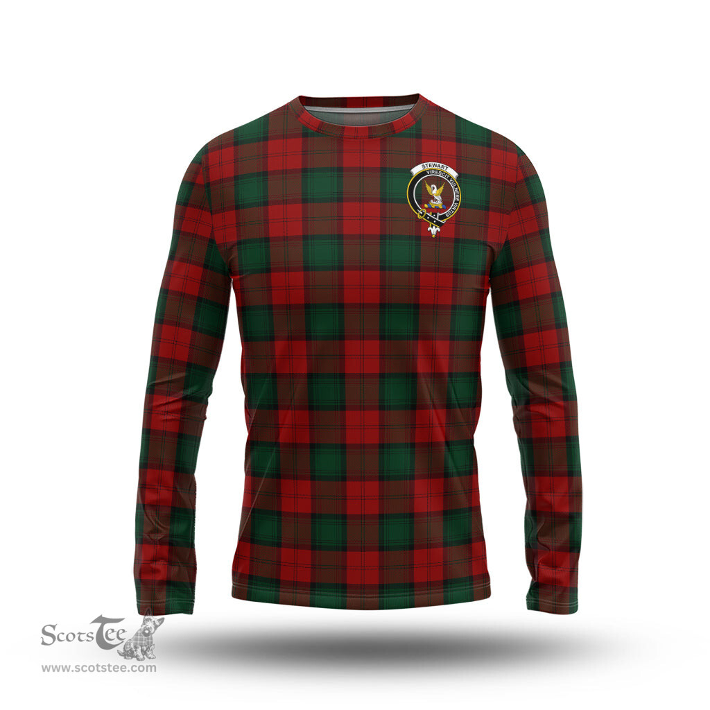 ScotsTee Shop Scottish Stewart of Atholl Clan Crest Tartan Long Sleeve T Shirt