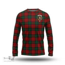 ScotsTee Shop Scottish Stewart of Atholl Clan Crest Tartan Long Sleeve T Shirt