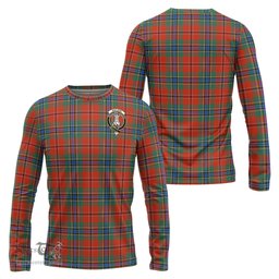 ScotsTee Shop Scottish MacLean of Duart Ancient Clan Crest Tartan Long Sleeve T Shirt