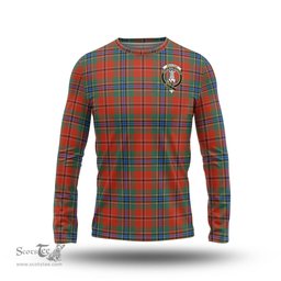 ScotsTee Shop Scottish MacLean of Duart Ancient Clan Crest Tartan Long Sleeve T Shirt