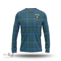 ScotsTee Shop Scottish Matheson Hunting Ancient Clan Crest Tartan Long Sleeve T Shirt