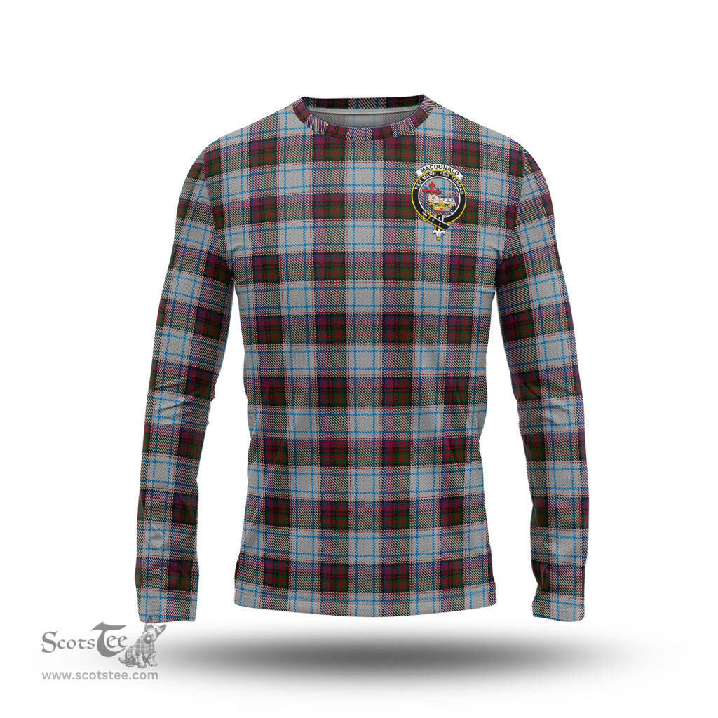 ScotsTee Shop Scottish MacDonald Dress Ancient Clan Crest Tartan Long Sleeve T Shirt