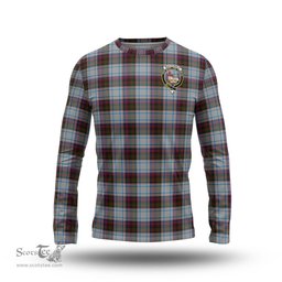 ScotsTee Shop Scottish MacDonald Dress Ancient Clan Crest Tartan Long Sleeve T Shirt