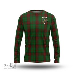 ScotsTee Shop Scottish Maxwell Hunting Clan Crest Tartan Long Sleeve T Shirt