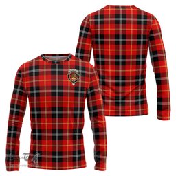 ScotsTee Shop Scottish Majoribanks Clan Crest Tartan Long Sleeve T Shirt