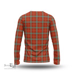 ScotsTee Shop Scottish Morrison Red Ancient Clan Crest Tartan Long Sleeve T Shirt