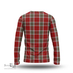 ScotsTee Shop Scottish MacLean of Duart Dress Red Clan Crest Tartan Long Sleeve T Shirt