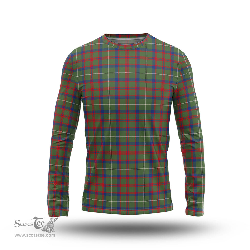 ScotsTee Shop Scottish Shaw Green Modern Clan Tartan Long Sleeve T Shirt