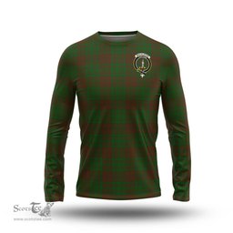 ScotsTee Shop Scottish MacAlister of Glenbarr Hunting Clan Crest Tartan Long Sleeve T Shirt