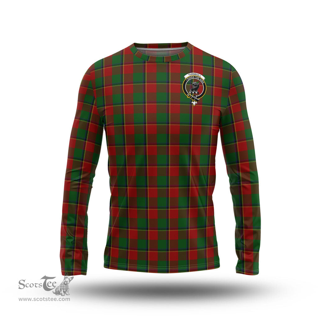 ScotsTee Shop Scottish Turnbull Dress Clan Crest Tartan Long Sleeve T Shirt
