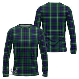 ScotsTee Shop Scottish MacDonald of the Isles Hunting Modern Clan Tartan Long Sleeve T Shirt