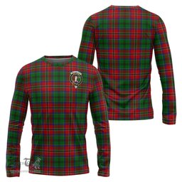 ScotsTee Shop Scottish MacCulloch Clan Crest Tartan Long Sleeve T Shirt