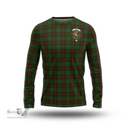 ScotsTee Shop Scottish MacFie Hunting Clan Crest Tartan Long Sleeve T Shirt