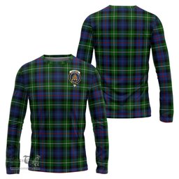 ScotsTee Shop Scottish MacKenzie Modern Clan Crest Tartan Long Sleeve T Shirt