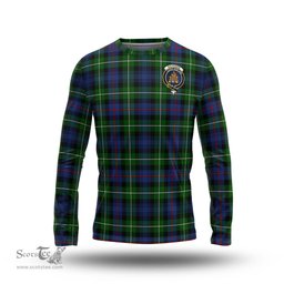 ScotsTee Shop Scottish MacKenzie Modern Clan Crest Tartan Long Sleeve T Shirt