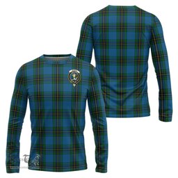ScotsTee Shop Scottish Murray of Elibank Clan Crest Tartan Long Sleeve T Shirt