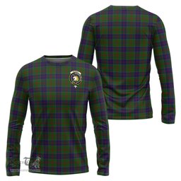 ScotsTee Shop Scottish Stewart of Appin Hunting Clan Crest Tartan Long Sleeve T Shirt