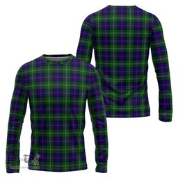 ScotsTee Shop Scottish MacThomas Modern Clan Tartan Long Sleeve T Shirt