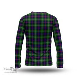 ScotsTee Shop Scottish Sutherland Modern Clan Crest Tartan Long Sleeve T Shirt
