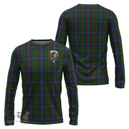 ScotsTee Shop Scottish Skene Clan Crest Tartan Long Sleeve T Shirt