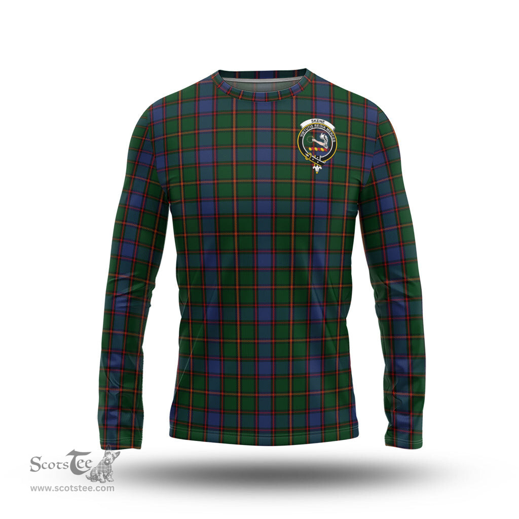 ScotsTee Shop Scottish Skene Clan Crest Tartan Long Sleeve T Shirt