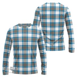 ScotsTee Shop Scottish Stewart Muted Blue Clan Tartan Long Sleeve T Shirt