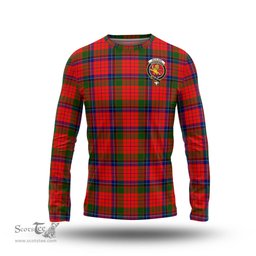 ScotsTee Shop Scottish Nicolson Modern Clan Crest Tartan Long Sleeve T Shirt