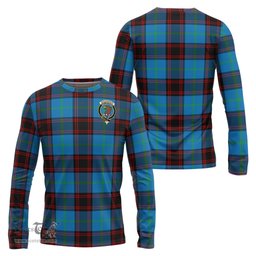 ScotsTee Shop Scottish Wedderburn Clan Crest Tartan Long Sleeve T Shirt