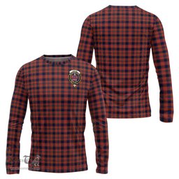 ScotsTee Shop Scottish Ogilvie (Ogilvy) Clan Crest Tartan Long Sleeve T Shirt