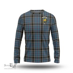 ScotsTee Shop Scottish MacTavish Dress Clan Crest Tartan Long Sleeve T Shirt