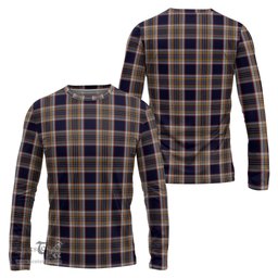 ScotsTee Shop Scottish Stewart Navy Clan Tartan Long Sleeve T Shirt