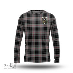 ScotsTee Shop Scottish Moffat Modern Clan Crest Tartan Long Sleeve T Shirt