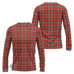 ScotsTee Shop Scottish Robertson Weathered Clan Tartan Long Sleeve T Shirt