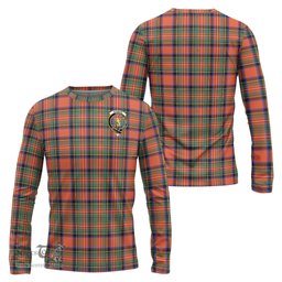 ScotsTee Shop Scottish Stewart Royal Ancient Clan Crest Tartan Long Sleeve T Shirt