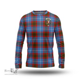 ScotsTee Shop Scottish Skirving Clan Crest Tartan Long Sleeve T Shirt