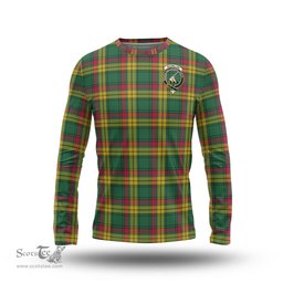 ScotsTee Shop Scottish MacMillan Old Ancient Clan Crest Tartan Long Sleeve T Shirt