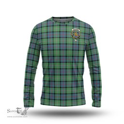 ScotsTee Shop Scottish MacThomas Ancient Clan Crest Tartan Long Sleeve T Shirt