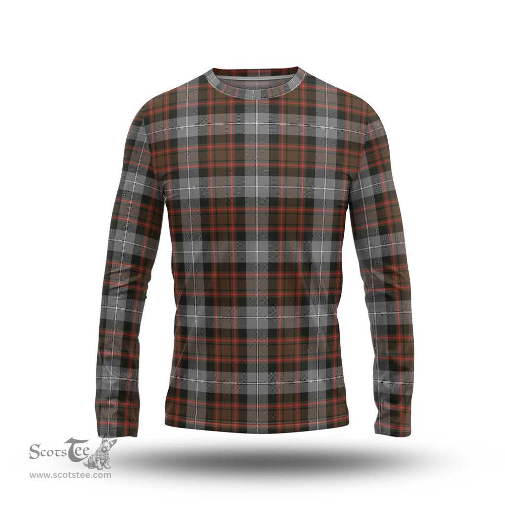 ScotsTee Shop Scottish MacRae Hunting Weathered Clan Tartan Long Sleeve T Shirt