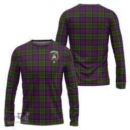 ScotsTee Shop Scottish MacDonald of Clan Ranald Modern Clan Crest Tartan Long Sleeve T Shirt
