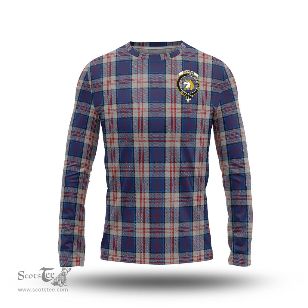ScotsTee Shop Scottish Stewart of Appin Hunting Dress Clan Crest Tartan Long Sleeve T Shirt