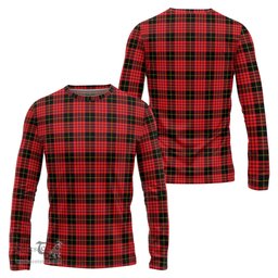 ScotsTee Shop Scottish MacQueen Modern Clan Tartan Long Sleeve T Shirt