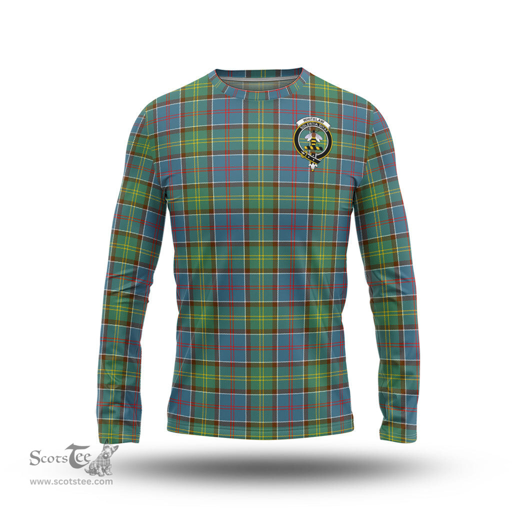 ScotsTee Shop Scottish Whitelaw Clan Crest Tartan Long Sleeve T Shirt