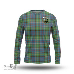 ScotsTee Shop Scottish Whitelaw Clan Crest Tartan Long Sleeve T Shirt