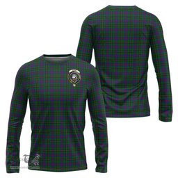 ScotsTee Shop Scottish Wood Clan Crest Tartan Long Sleeve T Shirt