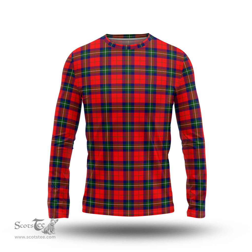 ScotsTee Shop Scottish Ruthven Modern Clan Tartan Long Sleeve T Shirt